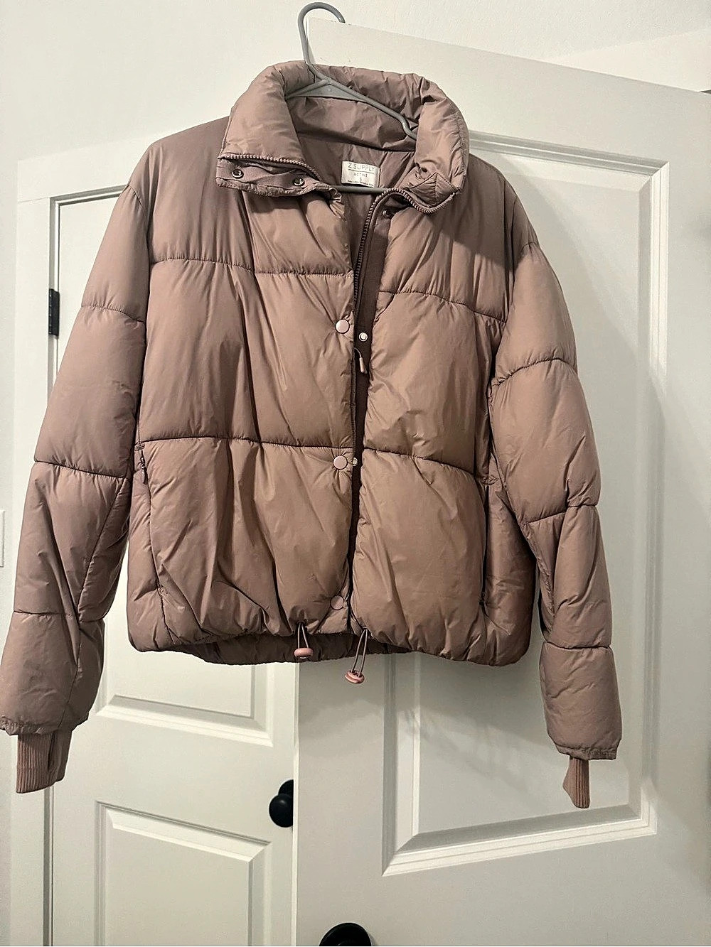 Z Supply Puffer Jacket in Mauve